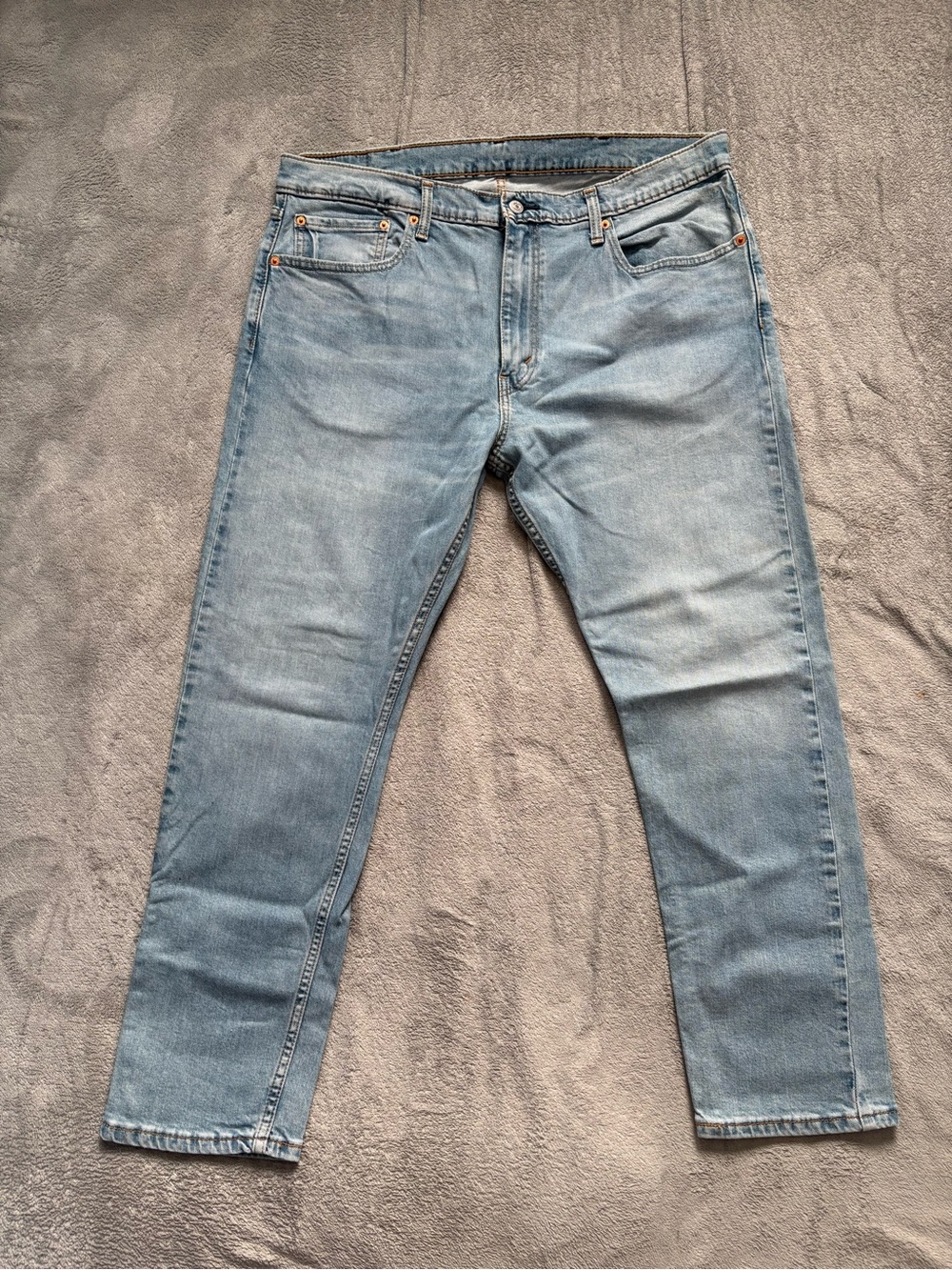 Levi’s Men’s 512 Slim Tapered Flex Fit Blue Jeans 38x30 Light Wash Y2K Red Tab